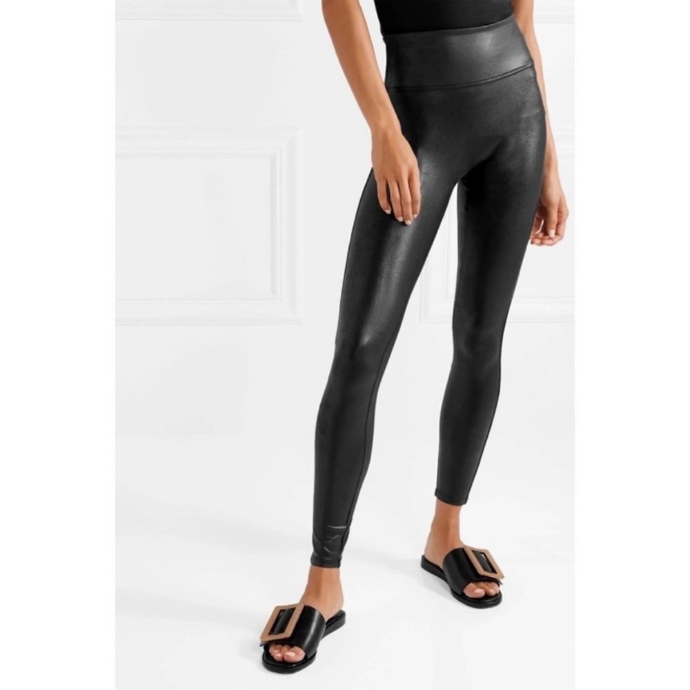 SPANX Faux Leather Leggings (size XS)